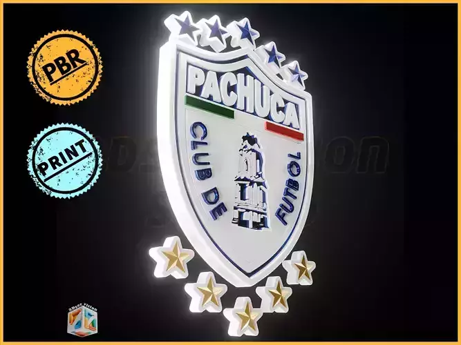 Club De Futbol Pachuca logo - Cinematic - 3D print