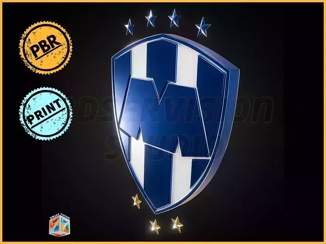 Club De Futbol Monterrey logo - Cinematic - 3D print
