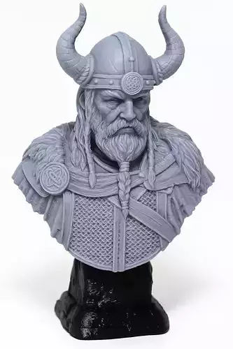 Warrior King  Epic Warrior Bust for 3D Printing
