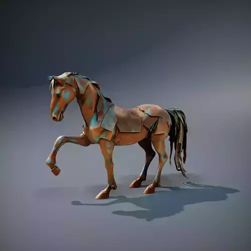 Rustic Bronze Horse model pack