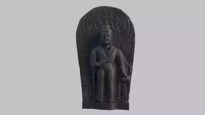 buddha sculpture Statue hi poly