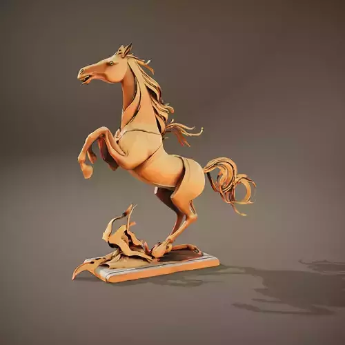 Rustic Bronze Horse model pack