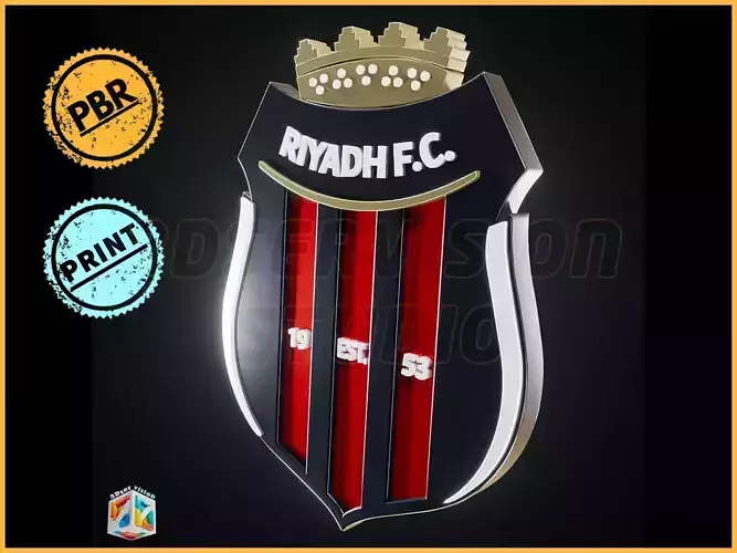 Al Riyadh logo - Cinematic - 3D print