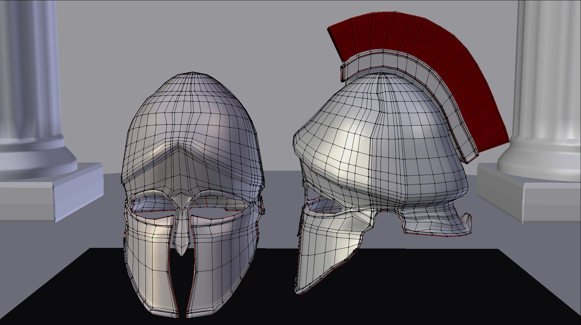 3D Model Ancient Greek Corinthian Helmets 3D model_3