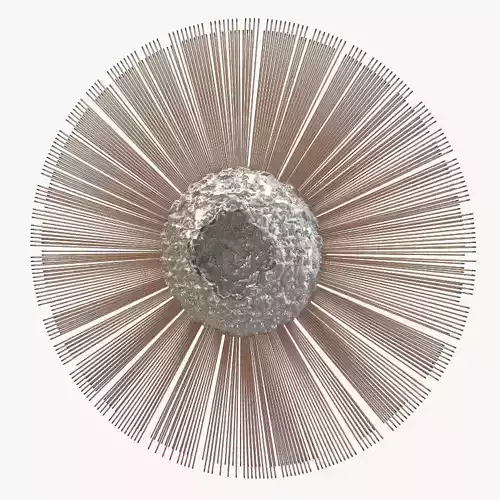 Fantastic Curtis Jere Sunburst Wall Sculpture