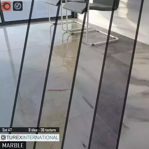 TUREX INTERNATIONAL Marble Tiles Set