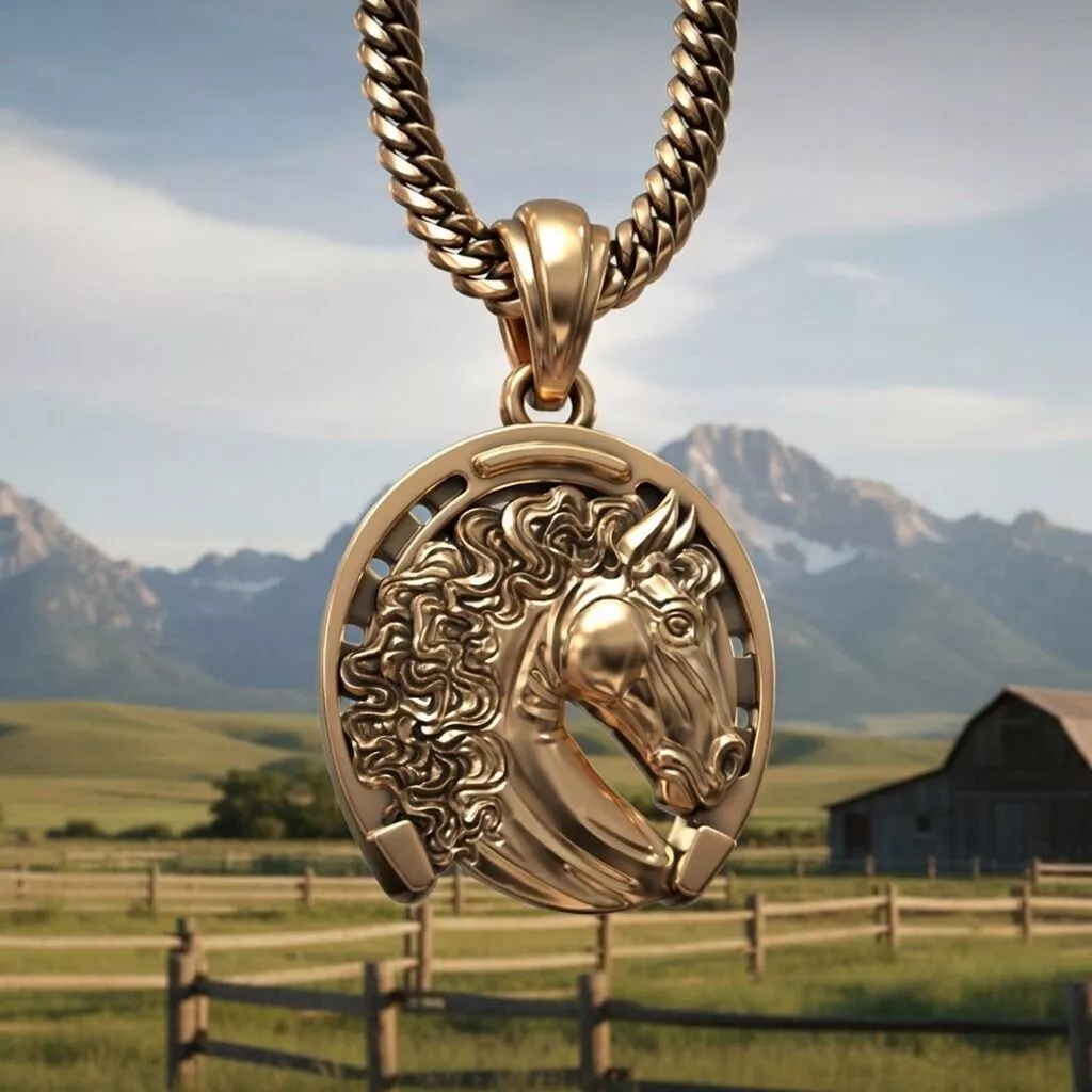 pendiente caballo 3D print model