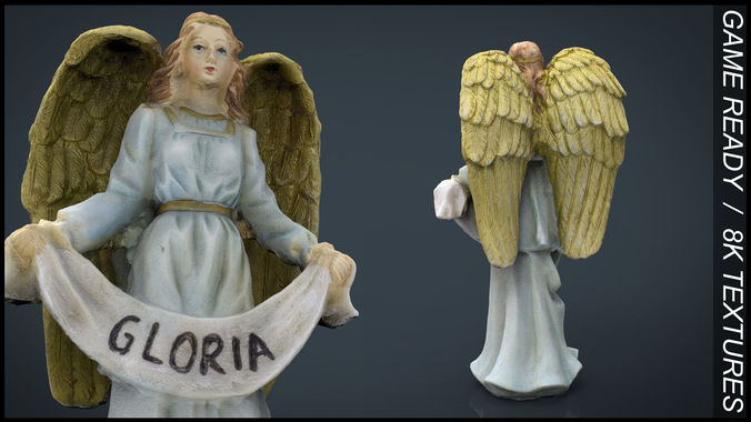 Gloria Angel Low-poly 3D model