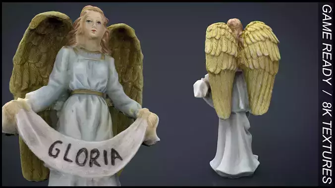 Gloria Angel Low-poly 3D model