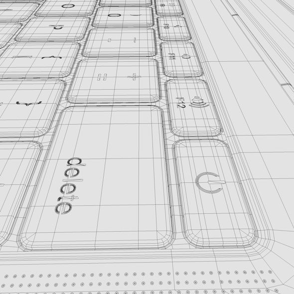 Apple MacBook Pro 13 Low-poly 3D model_11