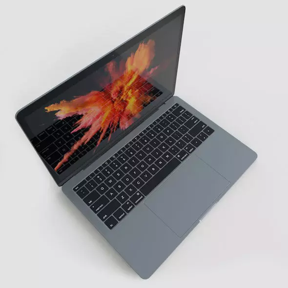 Apple MacBook Pro 13 Low-poly 3D model_0