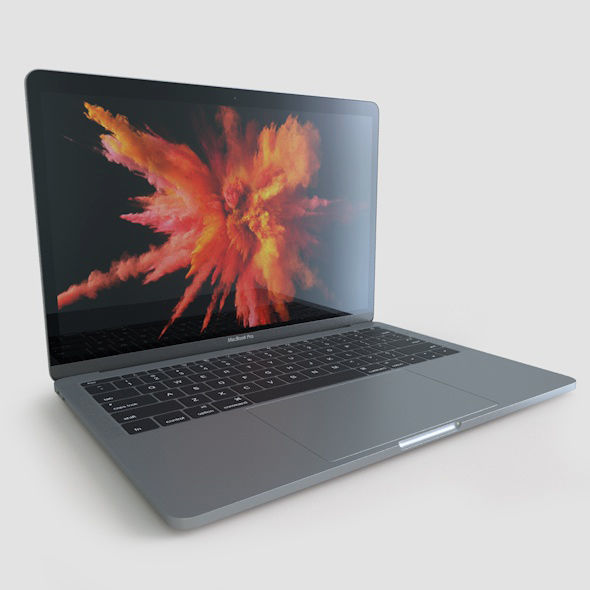 Apple MacBook Pro 13 Low-poly 3D model_1