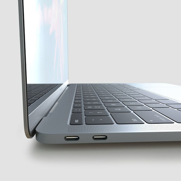 Apple MacBook Pro 13 Low-poly 3D model_2