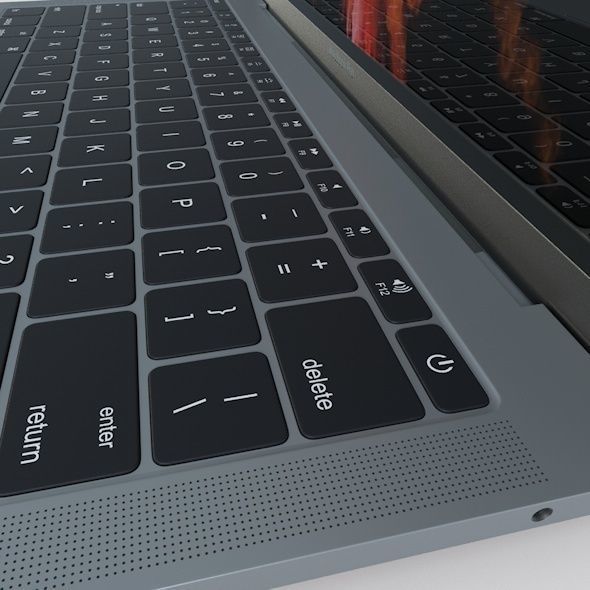 Apple MacBook Pro 13 Low-poly 3D model_4