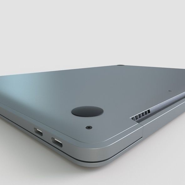 Apple MacBook Pro 13 Low-poly 3D model_7