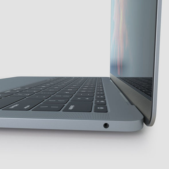 Apple MacBook Pro 13 Low-poly 3D model_3