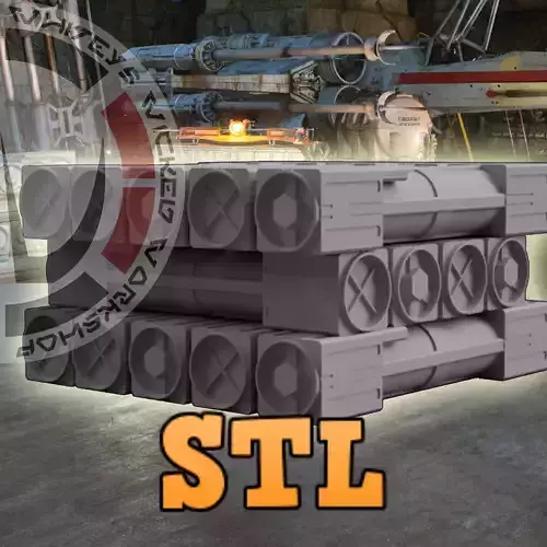 Proton Torpedo Cargo Container 3D Print STL File