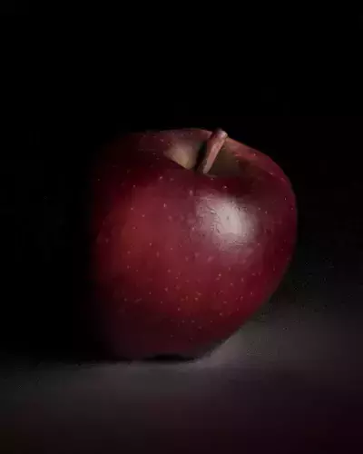 S00035 Realistic Red Apple Model Low-poly 3D model 2