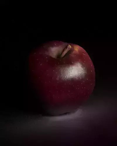 S00035 Realistic Red Apple Model Low-poly 3D model 6