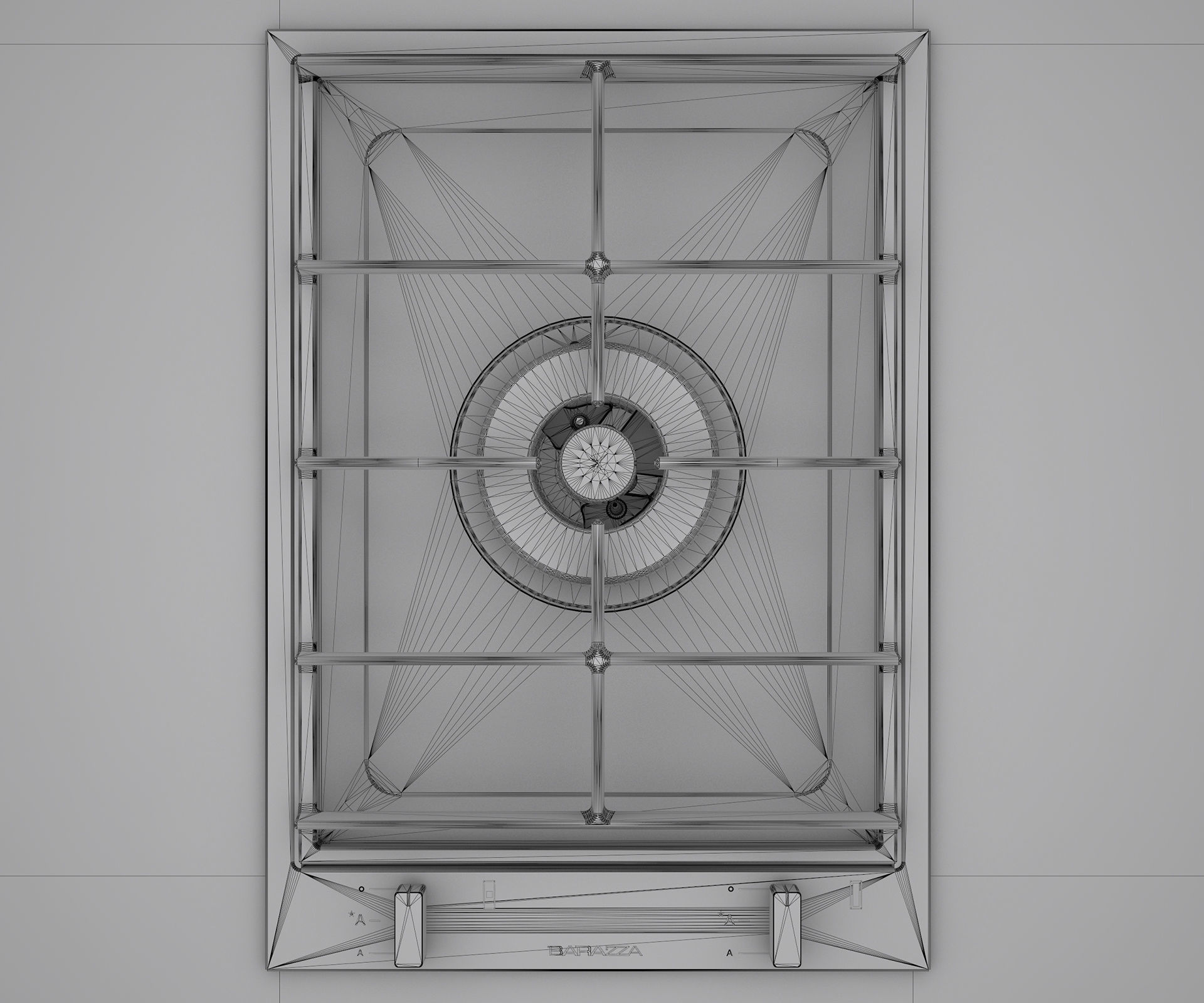 BARAZZA COLLECTION induction grids barbecue C4DVray 3D model_15