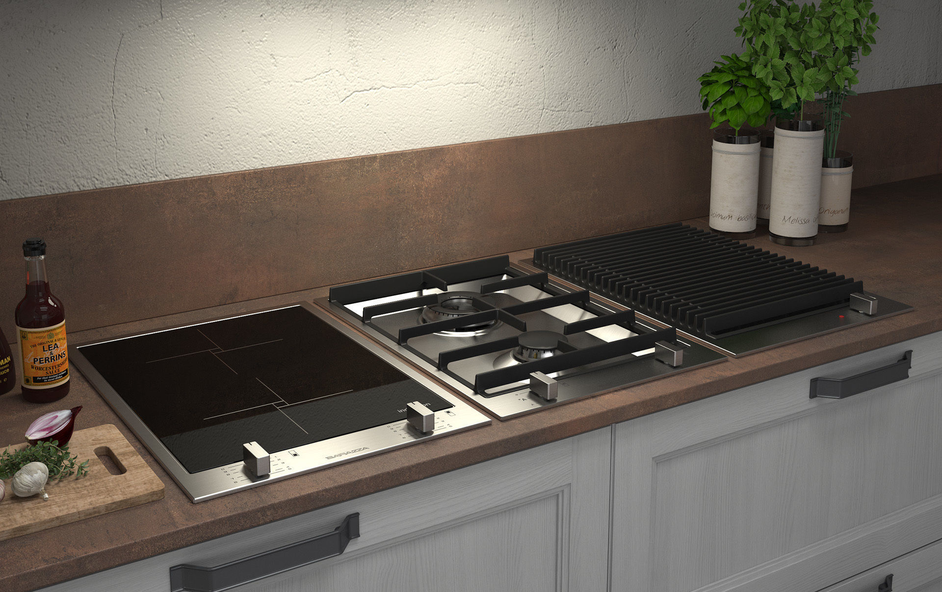 BARAZZA COLLECTION induction grids barbecue C4DVray 3D model_23