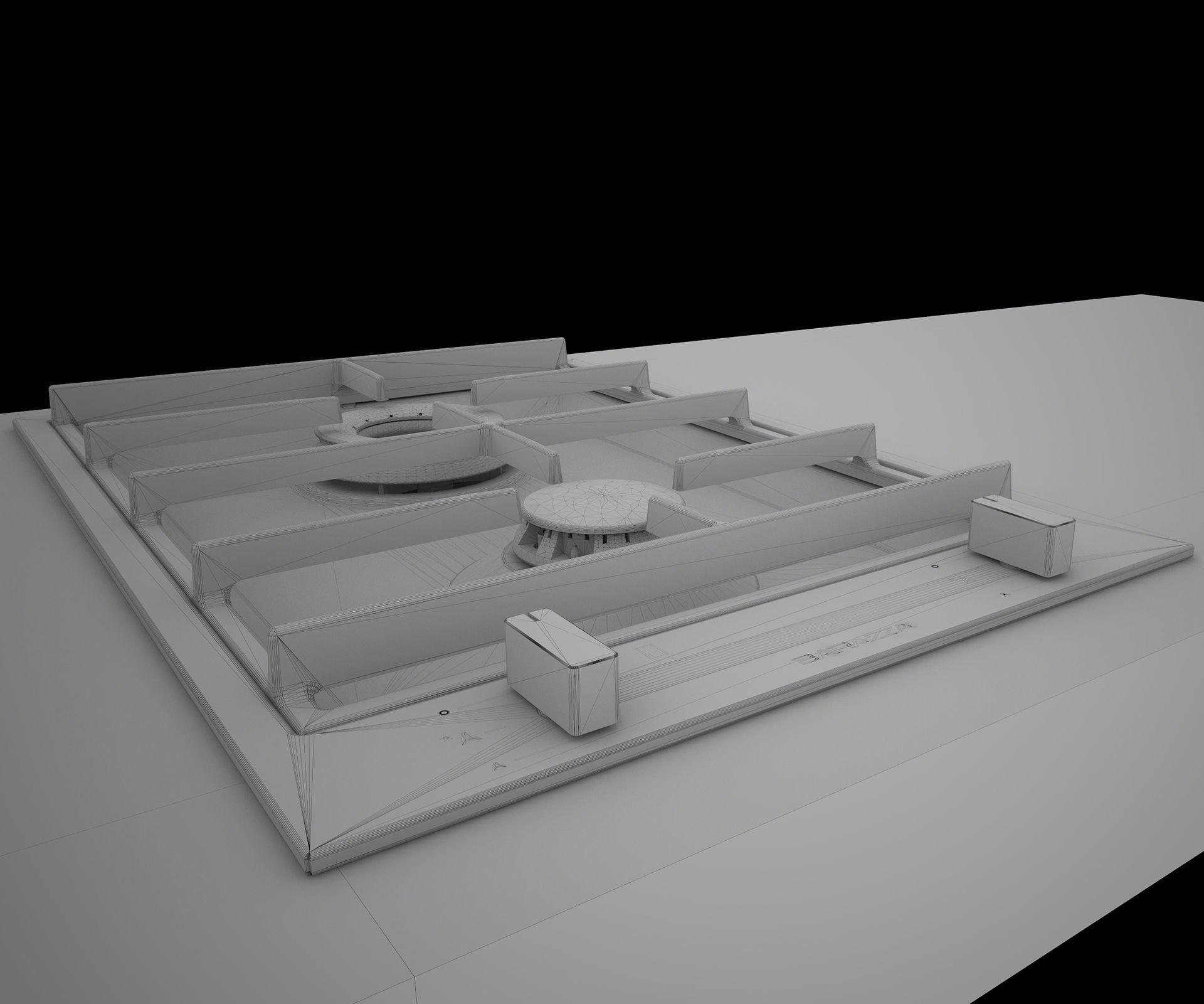 BARAZZA COLLECTION induction grids barbecue C4DVray 3D model_19