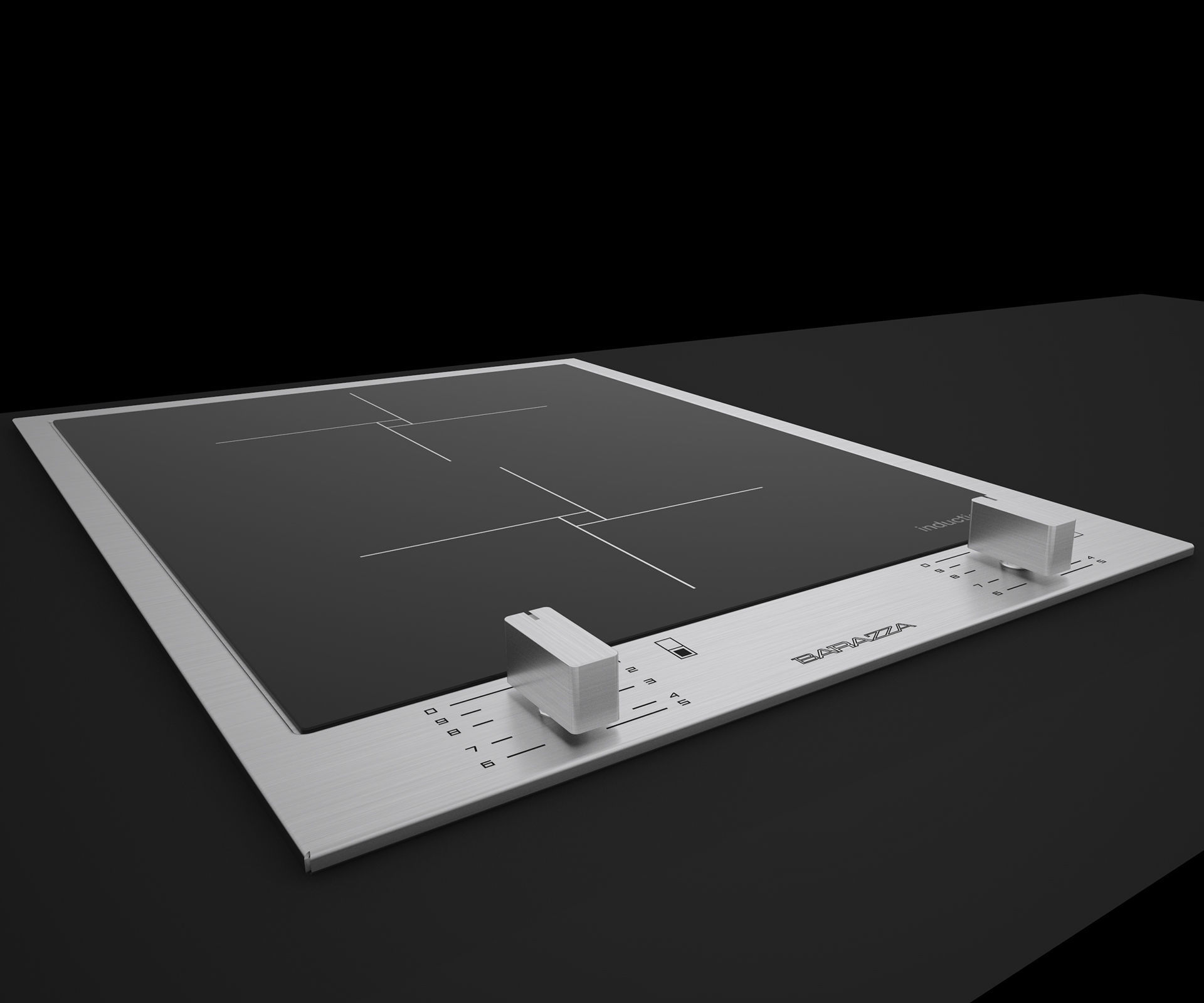 BARAZZA COLLECTION induction grids barbecue C4DVray 3D model_2