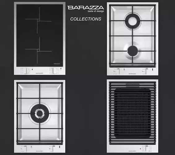 BARAZZA COLLECTION induction grids barbecue C4DVray