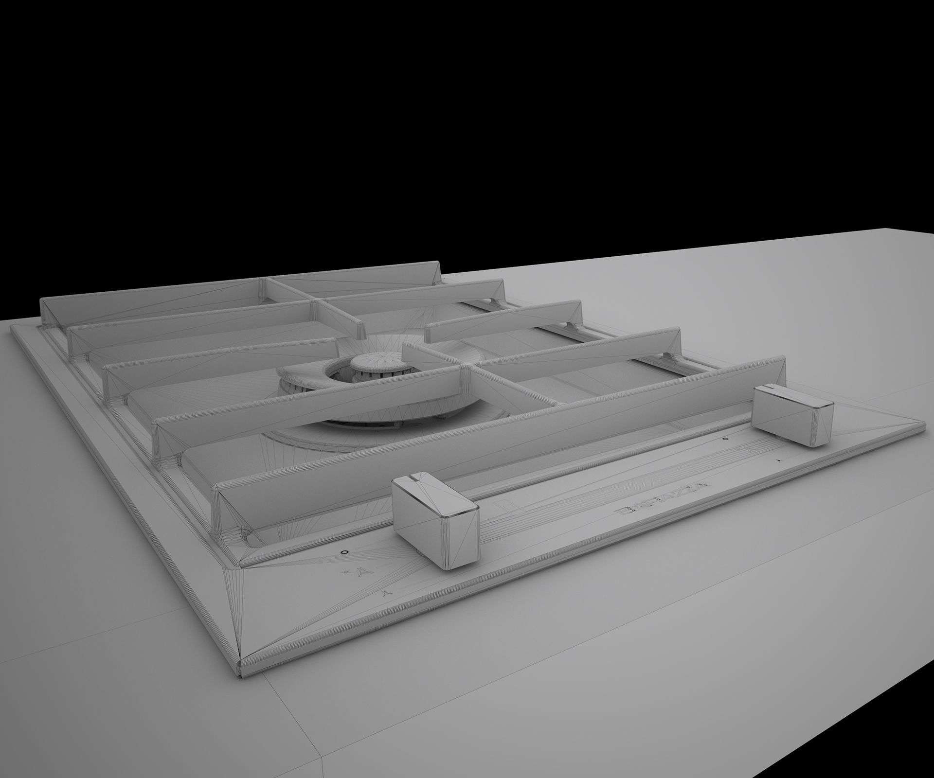 BARAZZA COLLECTION induction grids barbecue C4DVray 3D model_16