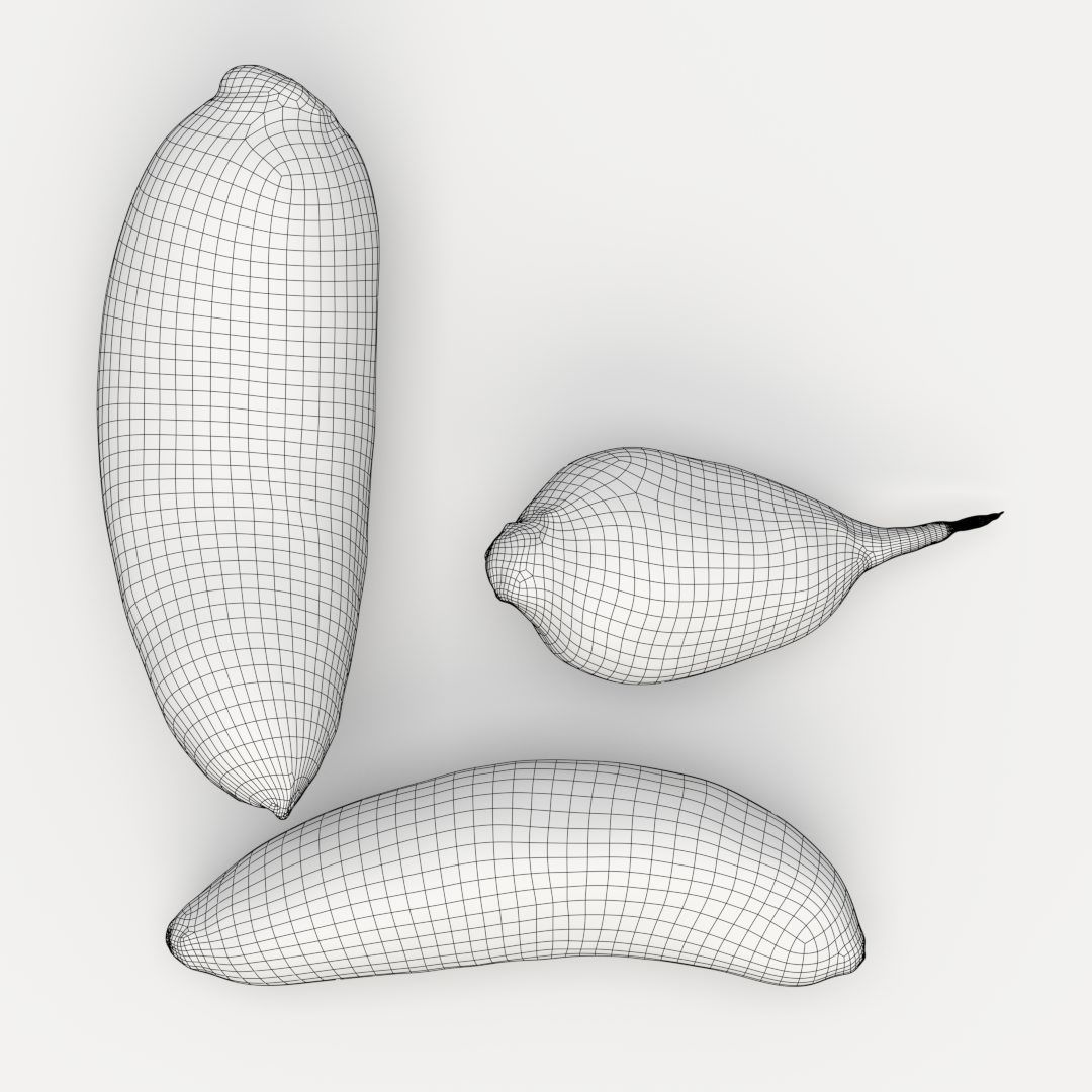 Beetroots two potatoes 3D model_12