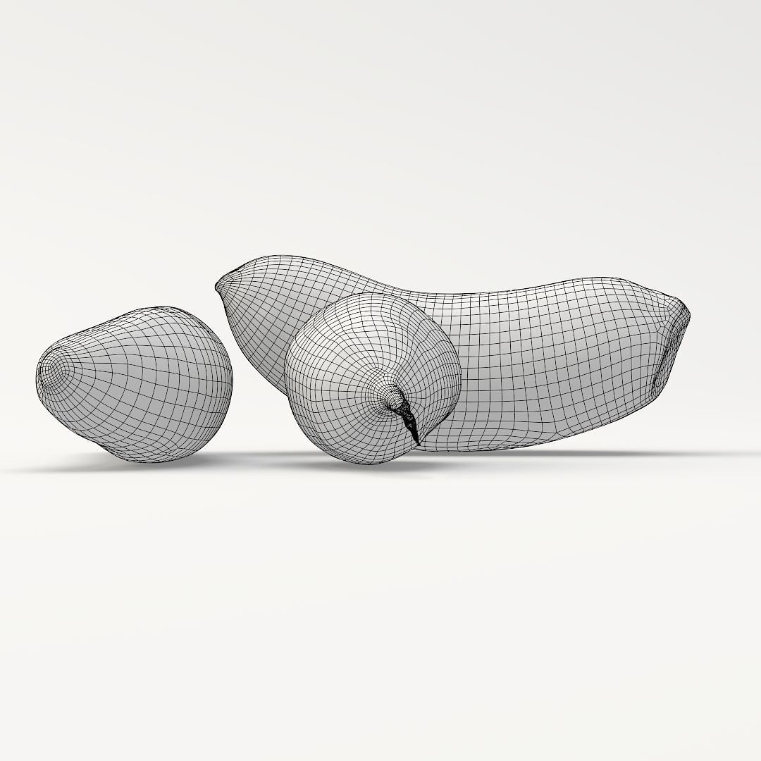 Beetroots two potatoes 3D model_6