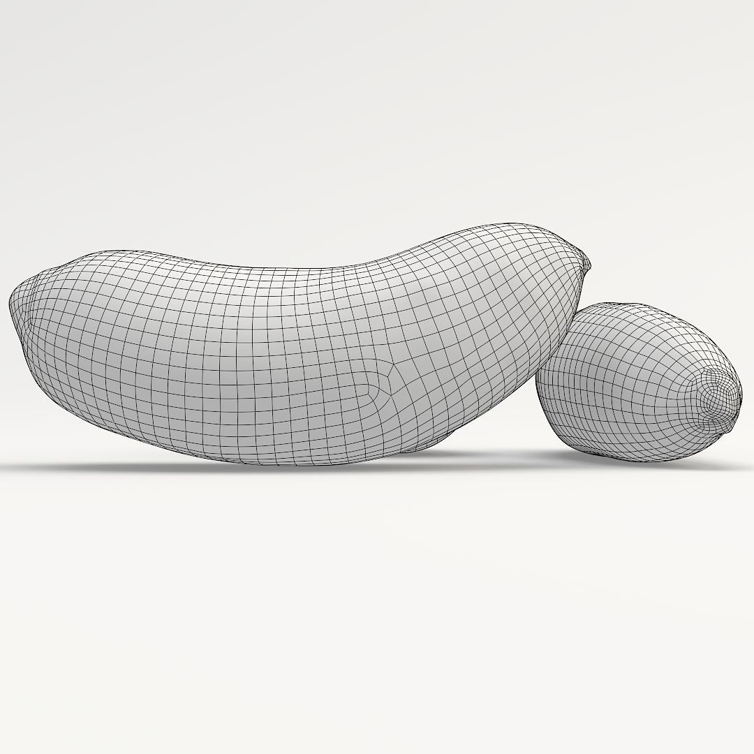 Beetroots two potatoes 3D model_10