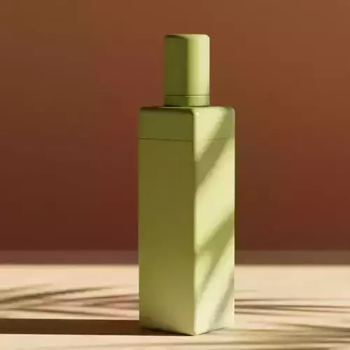 Minimalist Green Bottle Cosmetic Packaging