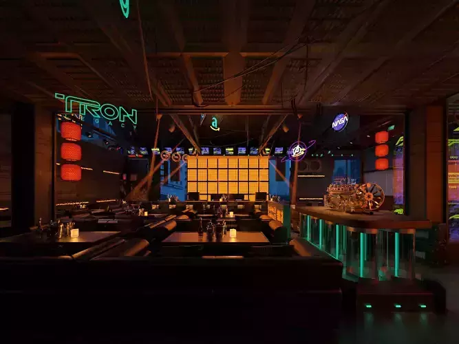 night club interior
