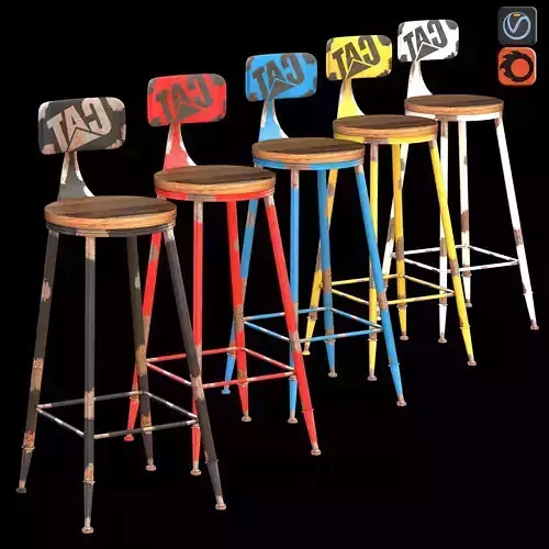 Bar Stool CRAFT 3D model