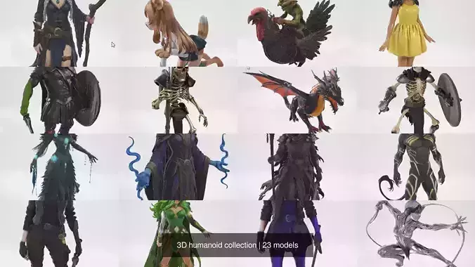 3D humanoid collection