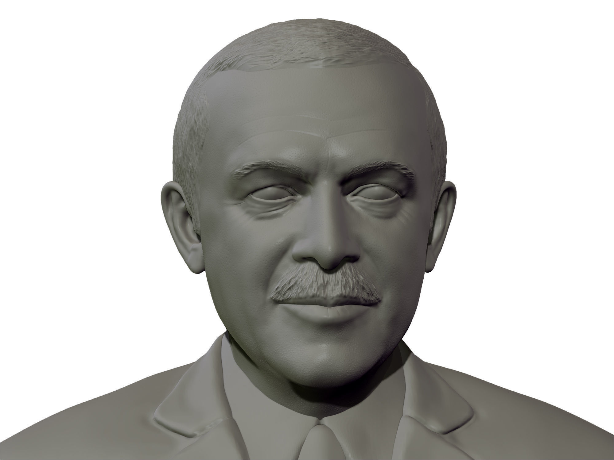 Recep Tayyip Erdogan 3D print model_4