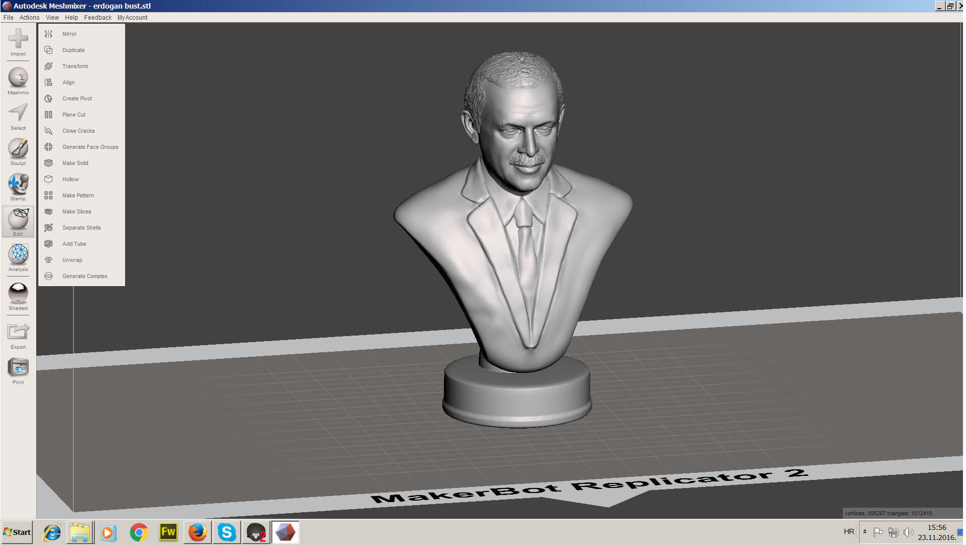 Recep Tayyip Erdogan 3D print model_16