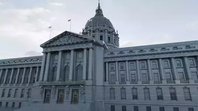 San Francisco City Hall  UltraRealistic 3D Model 