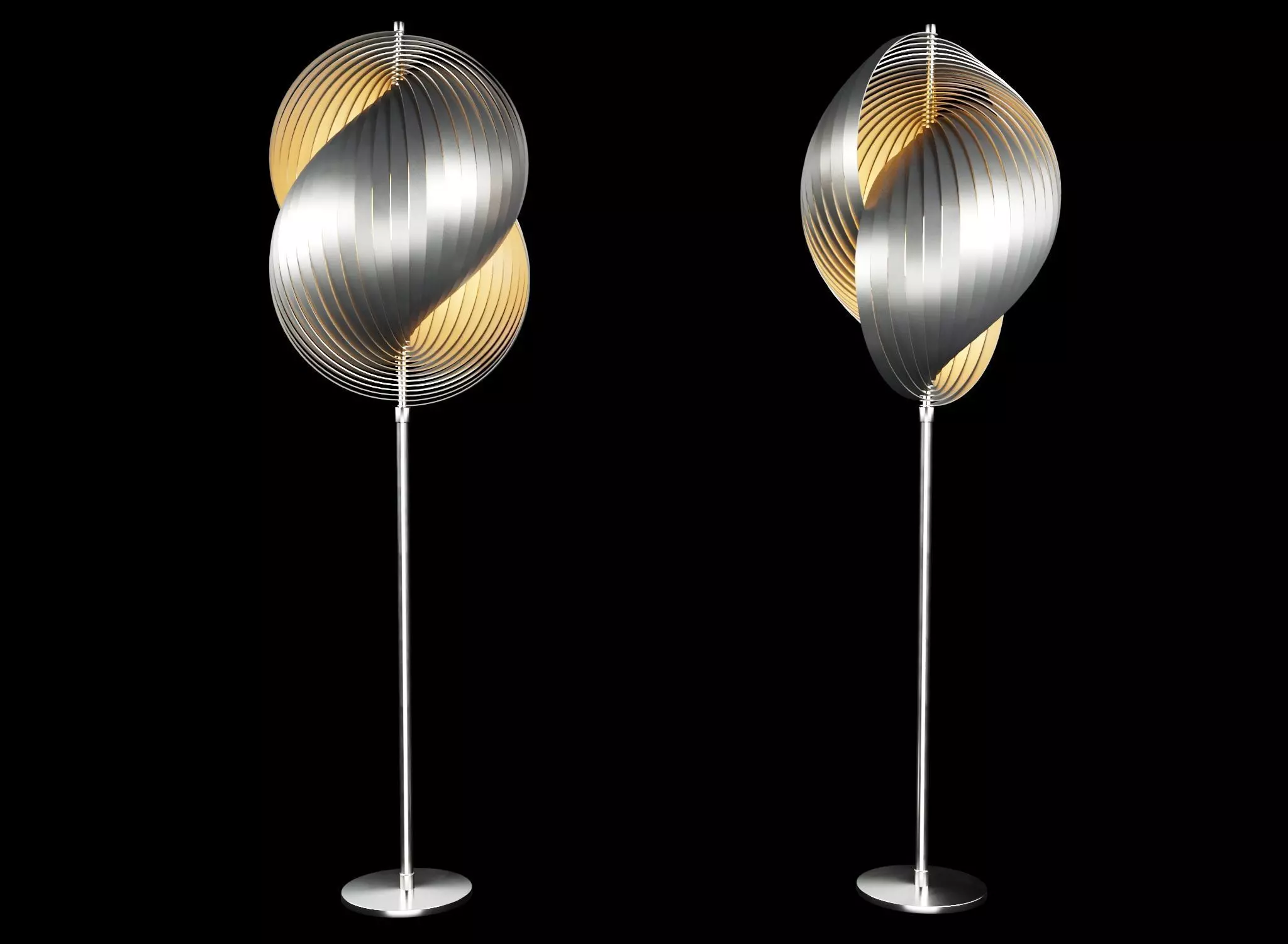 Bonnieux Floor lamp Low-poly 3D model