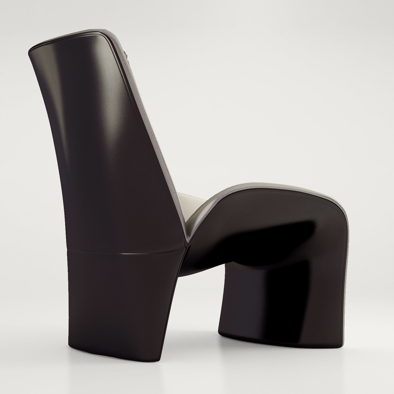 Giorgetti Eva armchair pouff 3D model_2