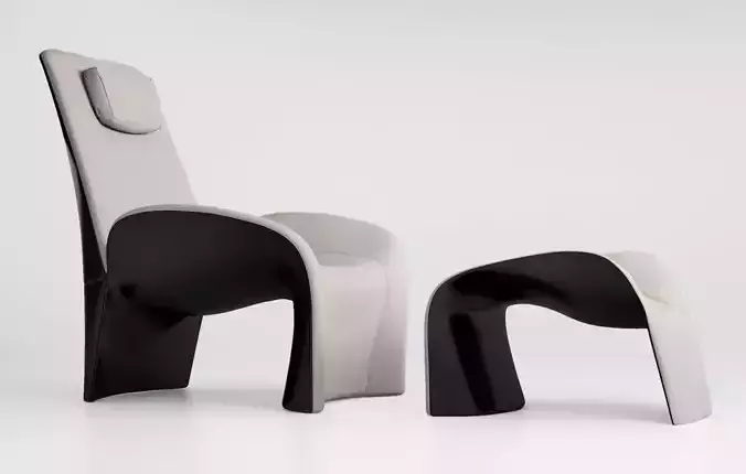 Giorgetti Eva armchair pouff