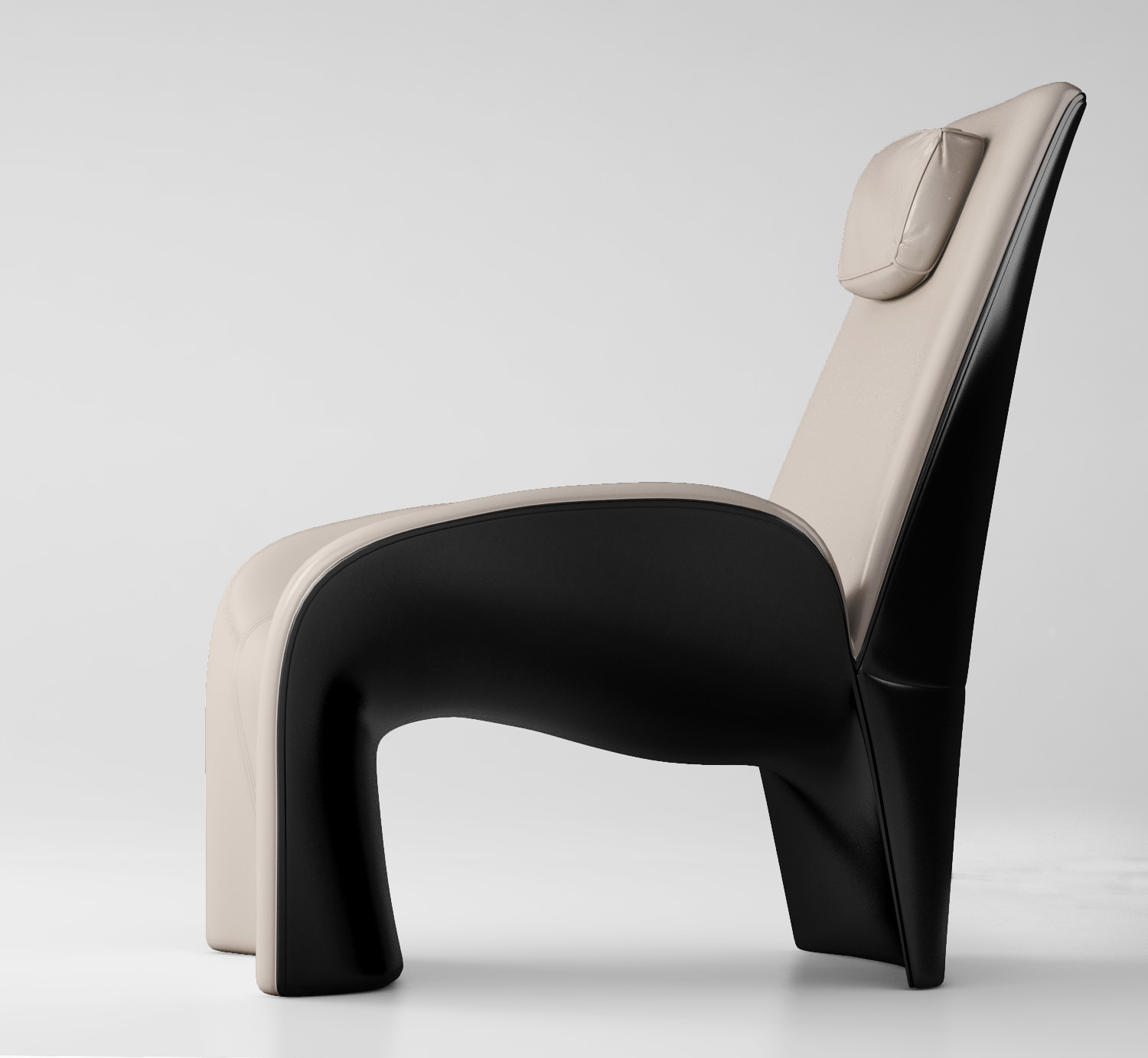 Giorgetti Eva armchair pouff 3D model_3