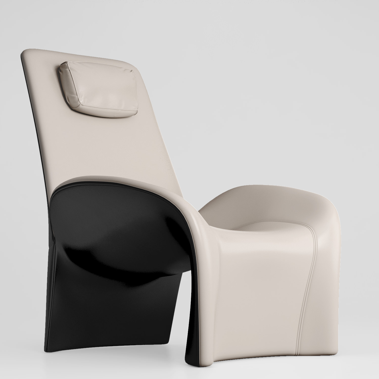 Giorgetti Eva armchair pouff 3D model_4