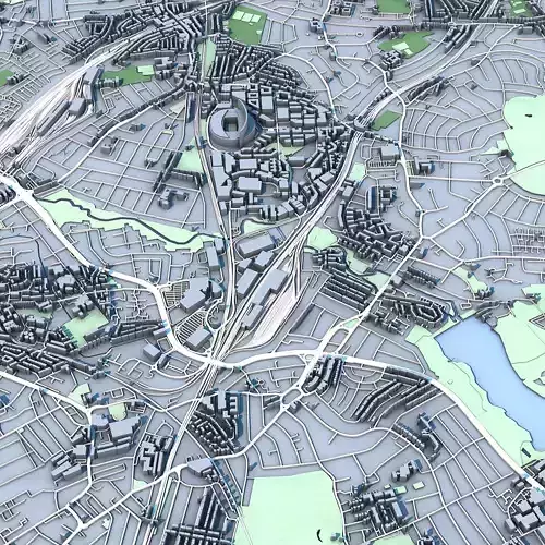 Wembley Stadium England 3D model 5