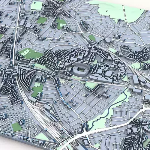 Wembley Stadium England 3D model 2