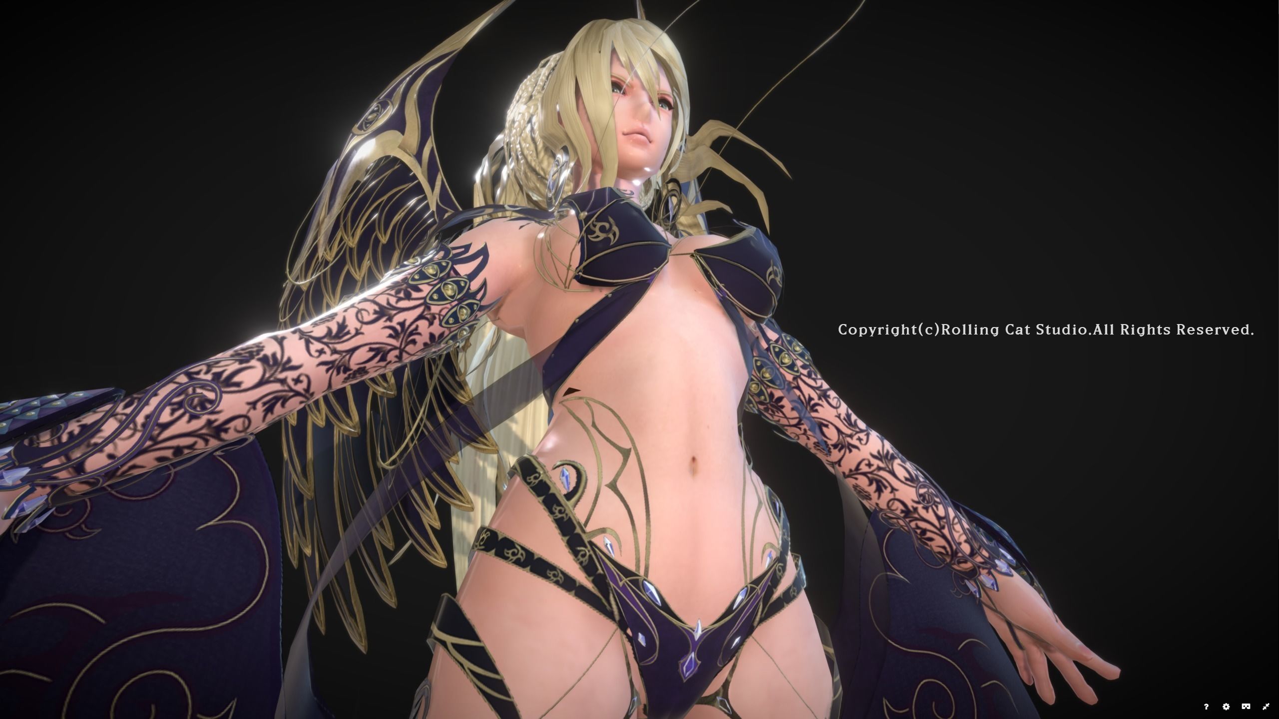 RPG Girl Character Illu Low-poly 3D model_7