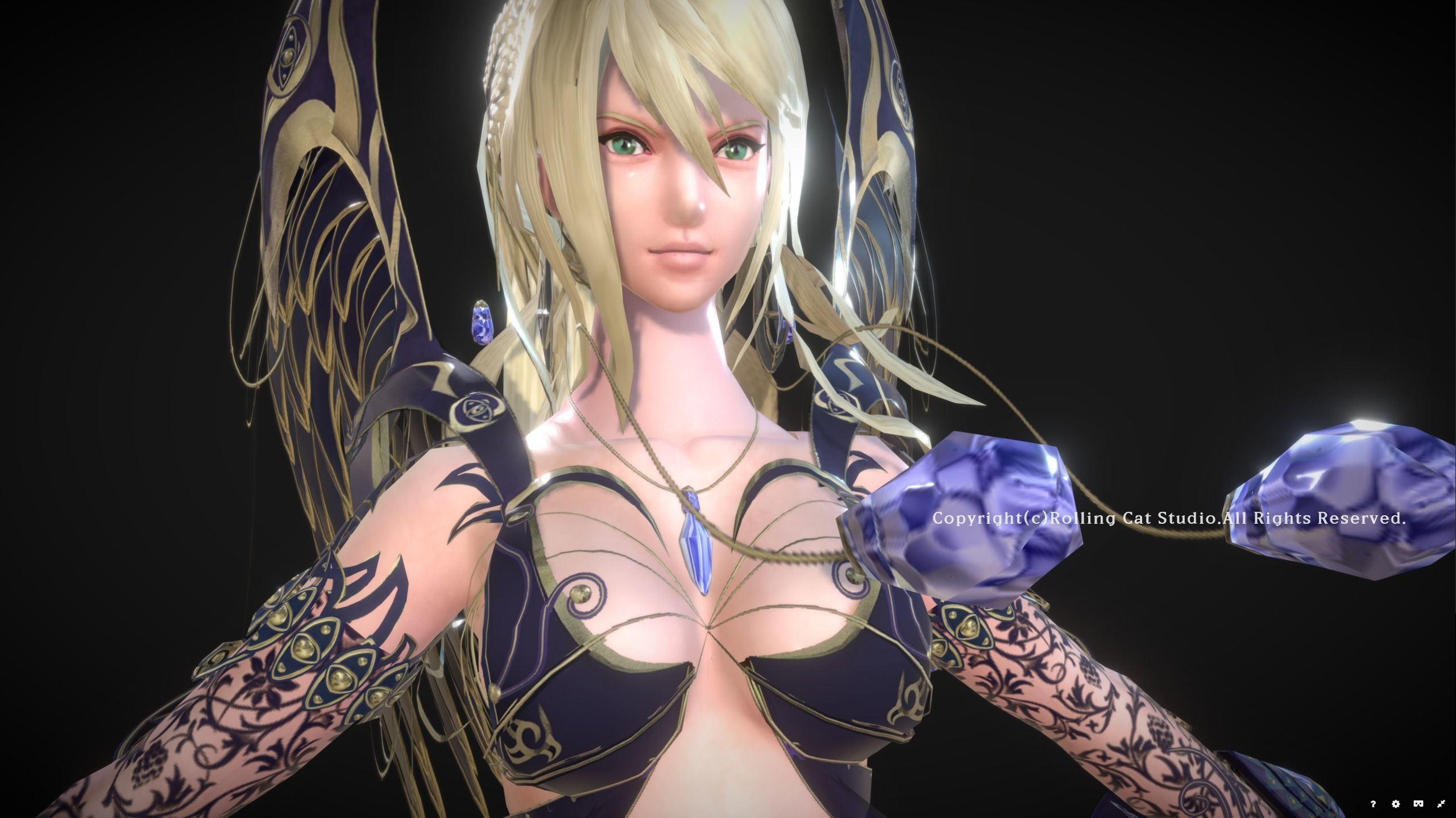 RPG Girl Character Illu Low-poly 3D model_9