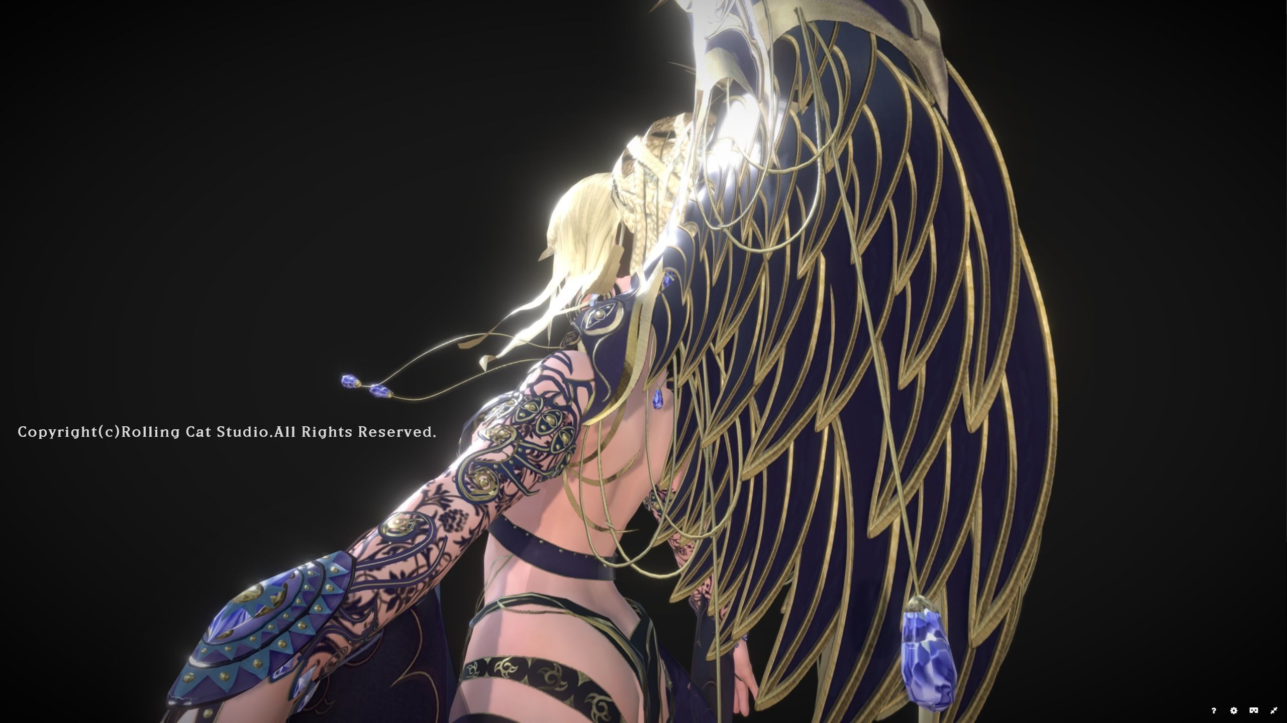 RPG Girl Character Illu Low-poly 3D model_6