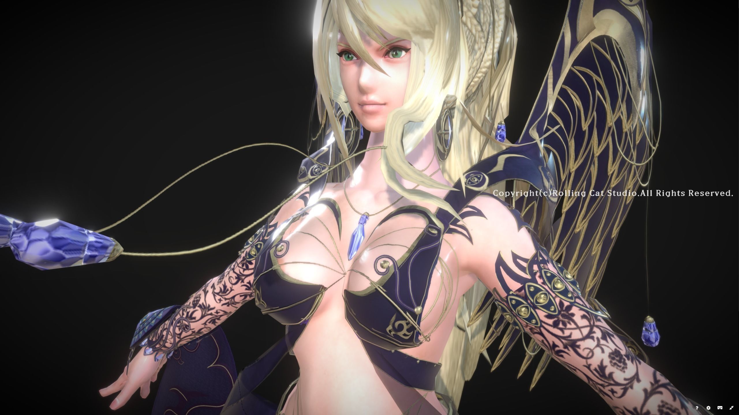 RPG Girl Character Illu Low-poly 3D model_2